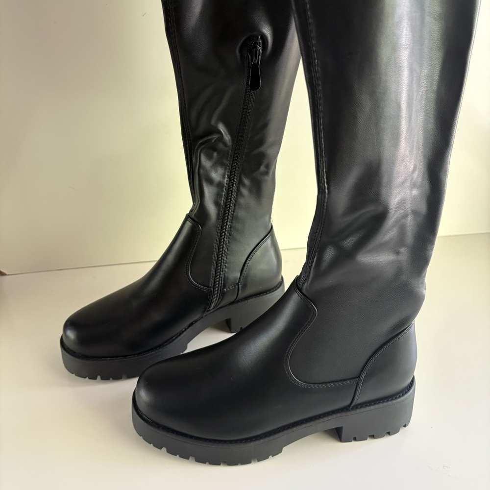 NIB Azalea Wang Eureva Over The Knee Boots Size 7.5 - Picture 6 of 9